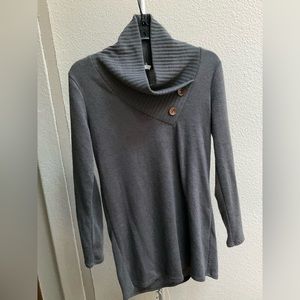 Brown Cowl Neck Sweater